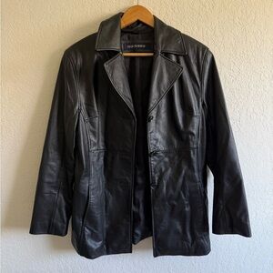 Dockers Black Leather Jacket